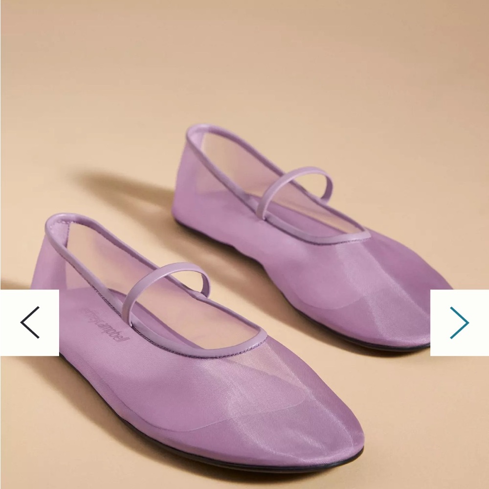 Jeffrey Campbell Swan-Lake Mesh Flats Size 6.5